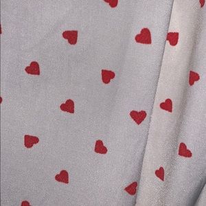 Nasty Gal Other - Heart Print Slinky Bodysuit Nasty Gal Other - Heart Print Slinky Bodysuit